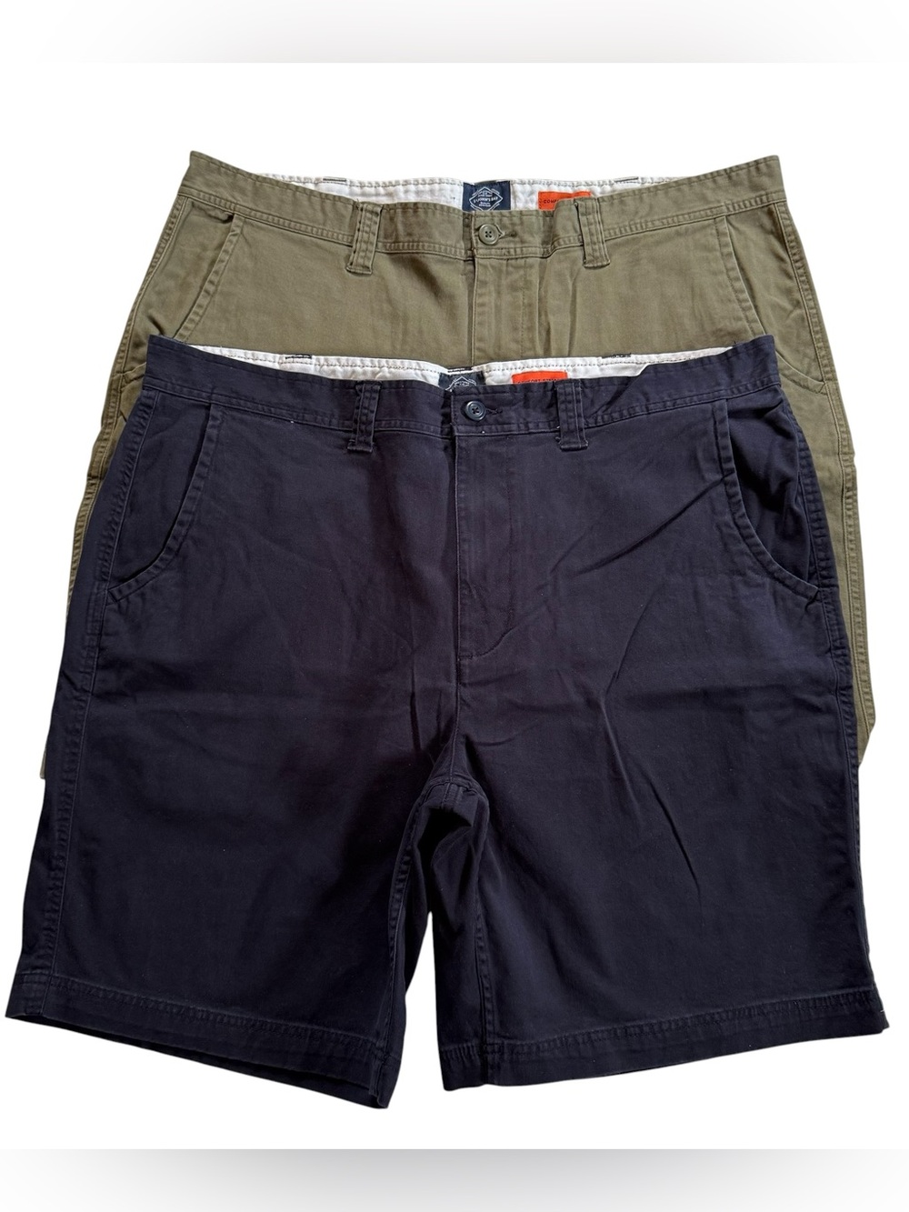Lot of 2 St. John’s Bay Comfort Stretch Shorts Men’s Size 42 Casual Preppy